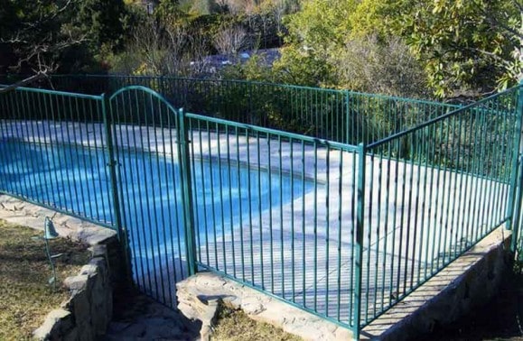 Regal Green Iron Fence