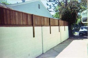 Wood Butted Wall Topper