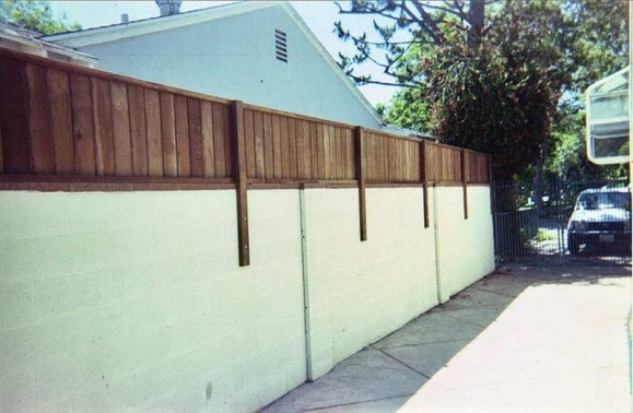 Wood Butted Wall Topper