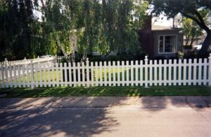 Face Mounted Wood Picket Fence 1