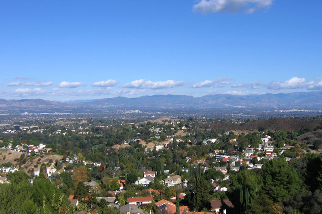 panoramic view of San Fernando Valley service area